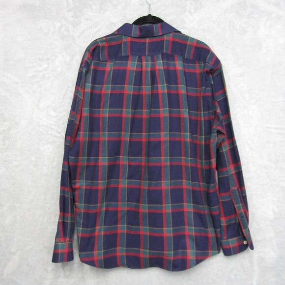 Polo Ralph Lauren Shirt Mens Large Tartan Plaid Window Pane Classic Button Down - Picture 7 of 10